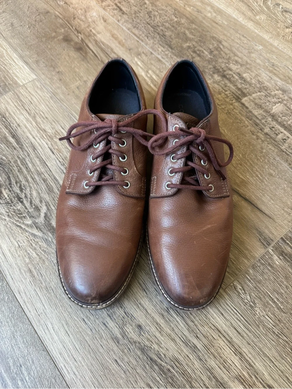 Cole Haan Brown Leather Derby Shoes